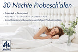 Irisette Nora donzen dekbed Lichtgewicht zomerdekbed met 100% katoenen hoes, 100% donsvulling klasse I, 135 X 200 cm, Oeko-Tex gecertificeerd, geproduceerd volgens de Duitse kwaliteitsnorm Quilts en quilts Naty Shop