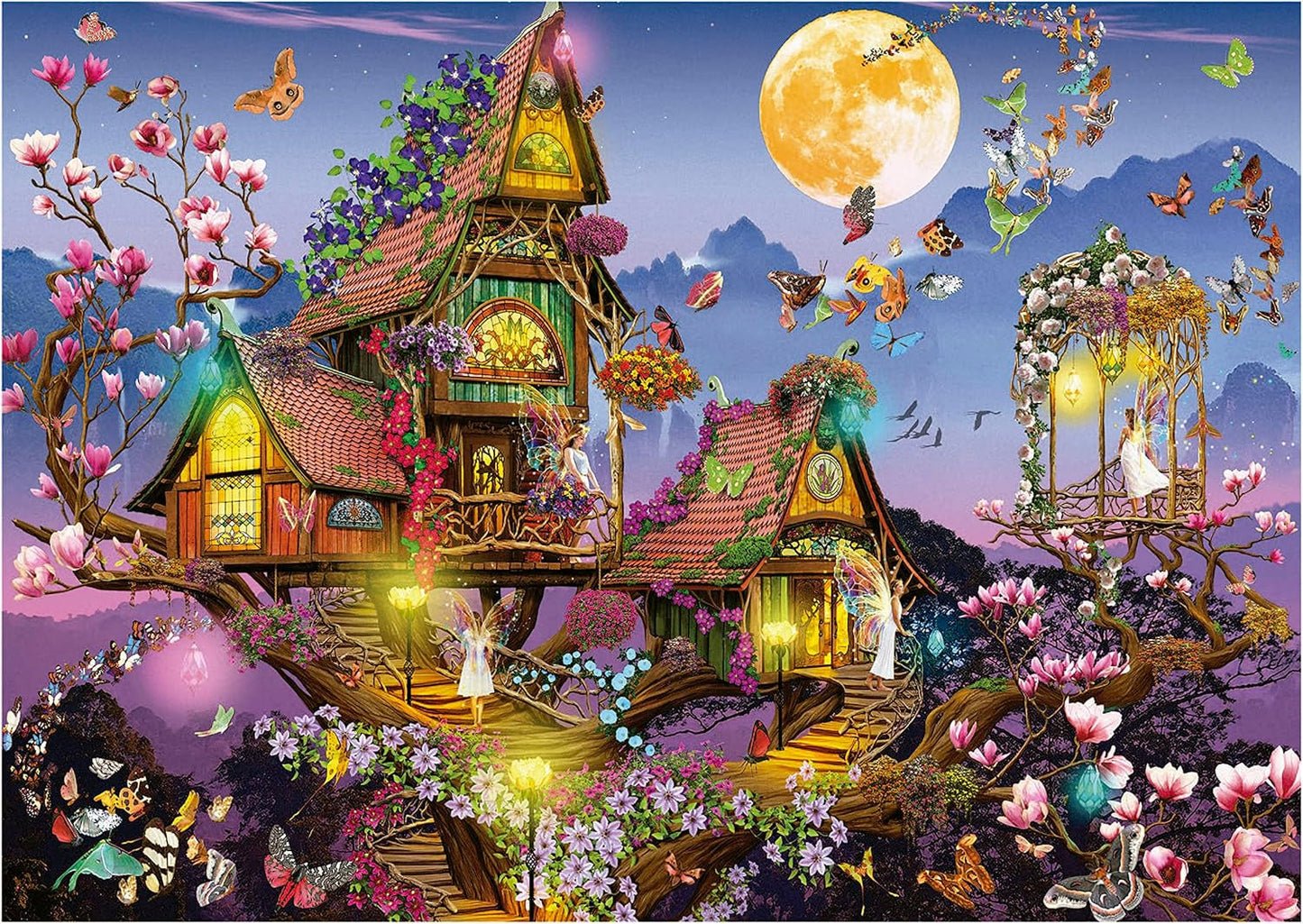 Educa - Puzzel 500 stukjes voor volwassenen | sprookjeshuis, puzzel van 500 stukjes voor volwassenen en kinderen vanaf 11 jaar, fantasie, sprookjes, feeën (19554) Puzzel Naty Shop