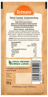 Ostmann Gewürze – Zuckermischung met gezouten karamel, süß-salzige Mischung für Kekse, Gebäck en Desserts, 30 g in zak
