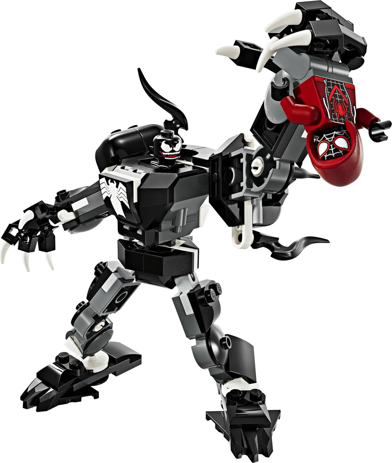 LEGO Marvel Venom Mech versus. Miles Morales Beweegbare actiefiguren voor kinderen Spider-Man set met superheldenduel Minifiguren Speelgoedcadeau voor jongens en meisjes vanaf 6 jaar 76276 Bouwsets Bekijk de LEGO-Store