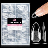 Ballerina Gel Nagel Tips 216 stks 12 Maten Zachte Gel Nagel Tips Volledige Dekking Nagelverlenging Set Semi Matte DIY Thuis Kunst