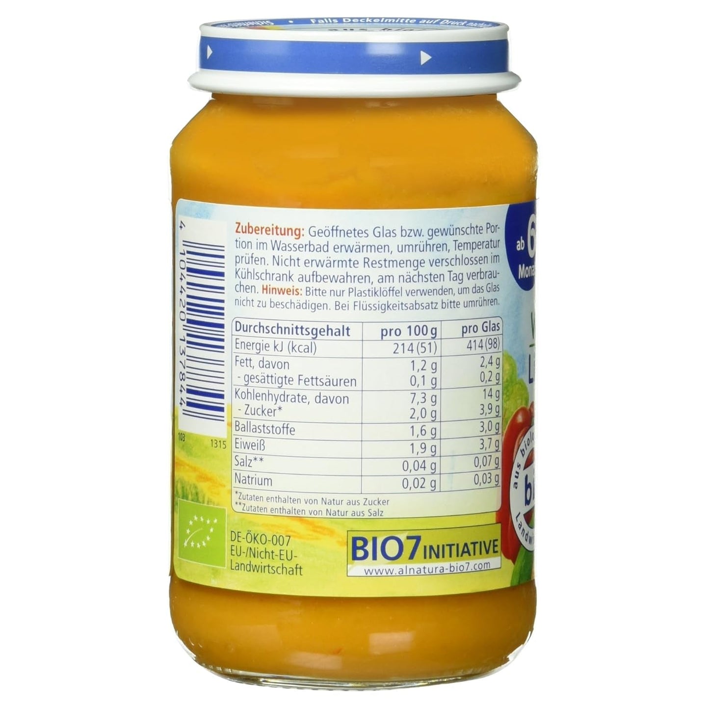 Biologische linzenstoofpot met couscous (vanaf 6 maanden), 190 g