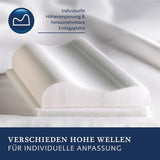 Billerbeck S20 Visco kussen - Nekkussen - Kussen 40 x 80 cm - Neksteunkussen met Visco High-Tech kern