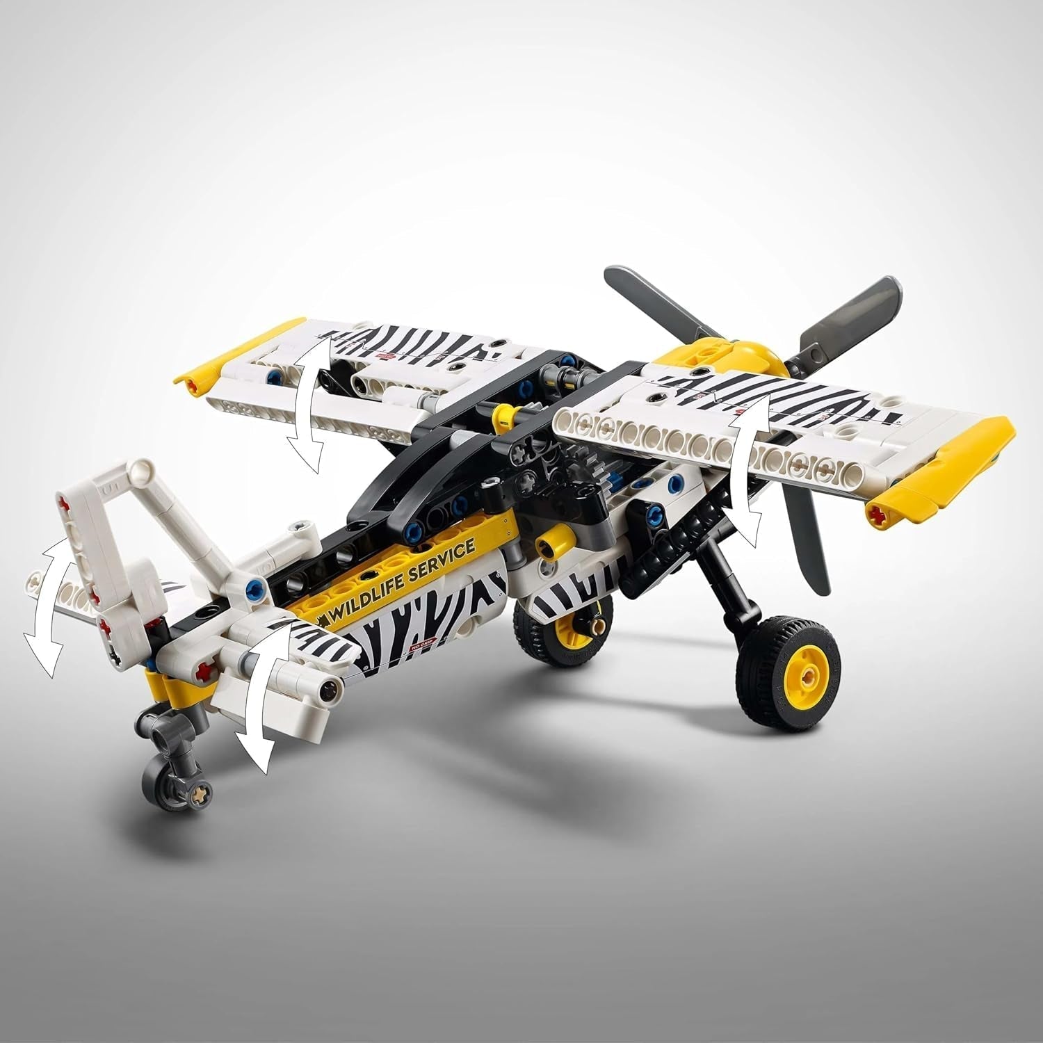 LEGO Technic Propellervliegtuig Bouwspeelgoed voor kinderen Cadeau voor jongens en meisjes vanaf 8 jaar Roterende propellervliegtuigmotor met 4 cilinders Zuigermotor Model 42198 Bouwsets Bekijk de LEGO-Store