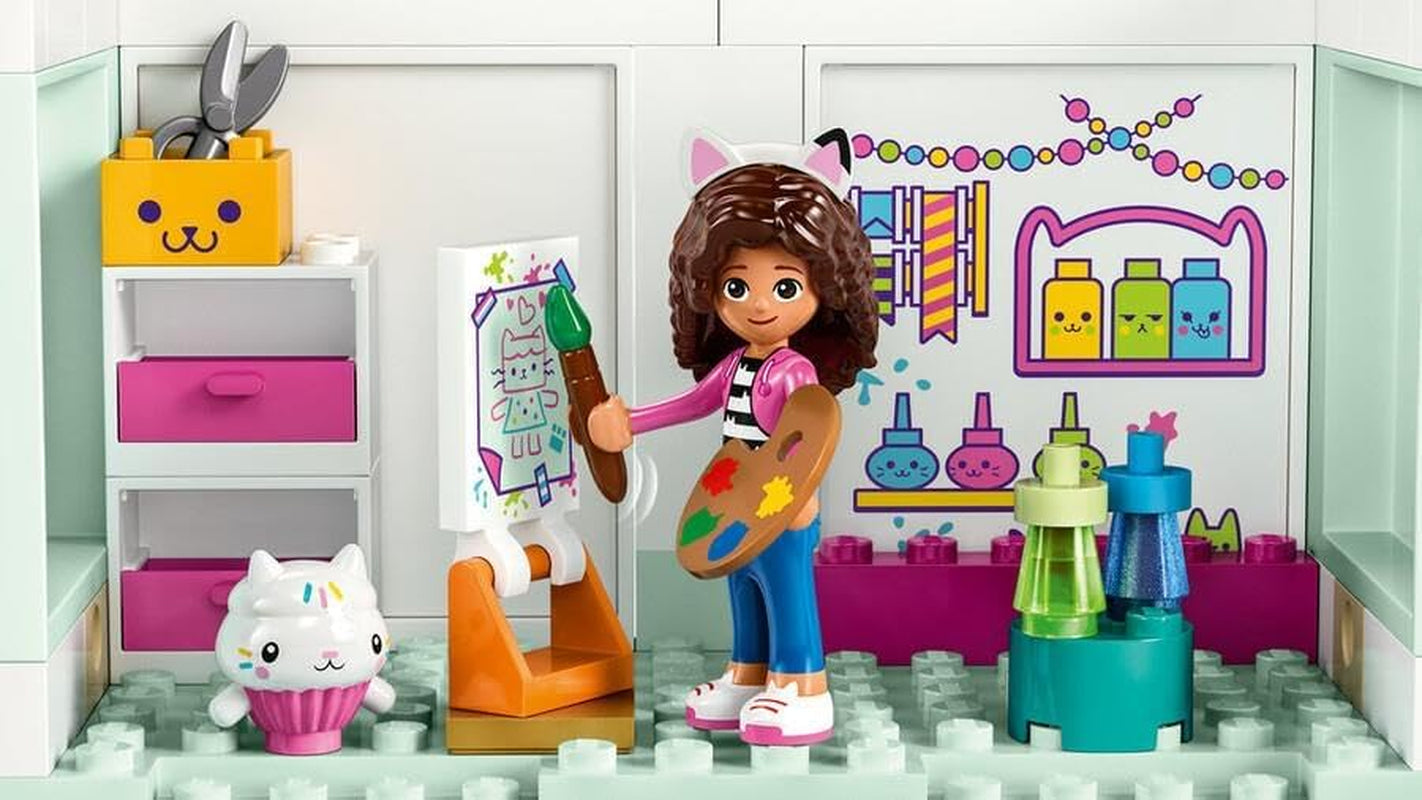Lego 10788 Gabby's poppenhuis speelgoedset, 8 kamers en 4 verdiepingen Gabby's poppenhuis speelgoed met Pandi, Meerkat, Kuchi figuren en accessoires, cadeau voor 4-jarige meisjes, jongens en kinderen Bouwsets Besuche den LEGO-Store