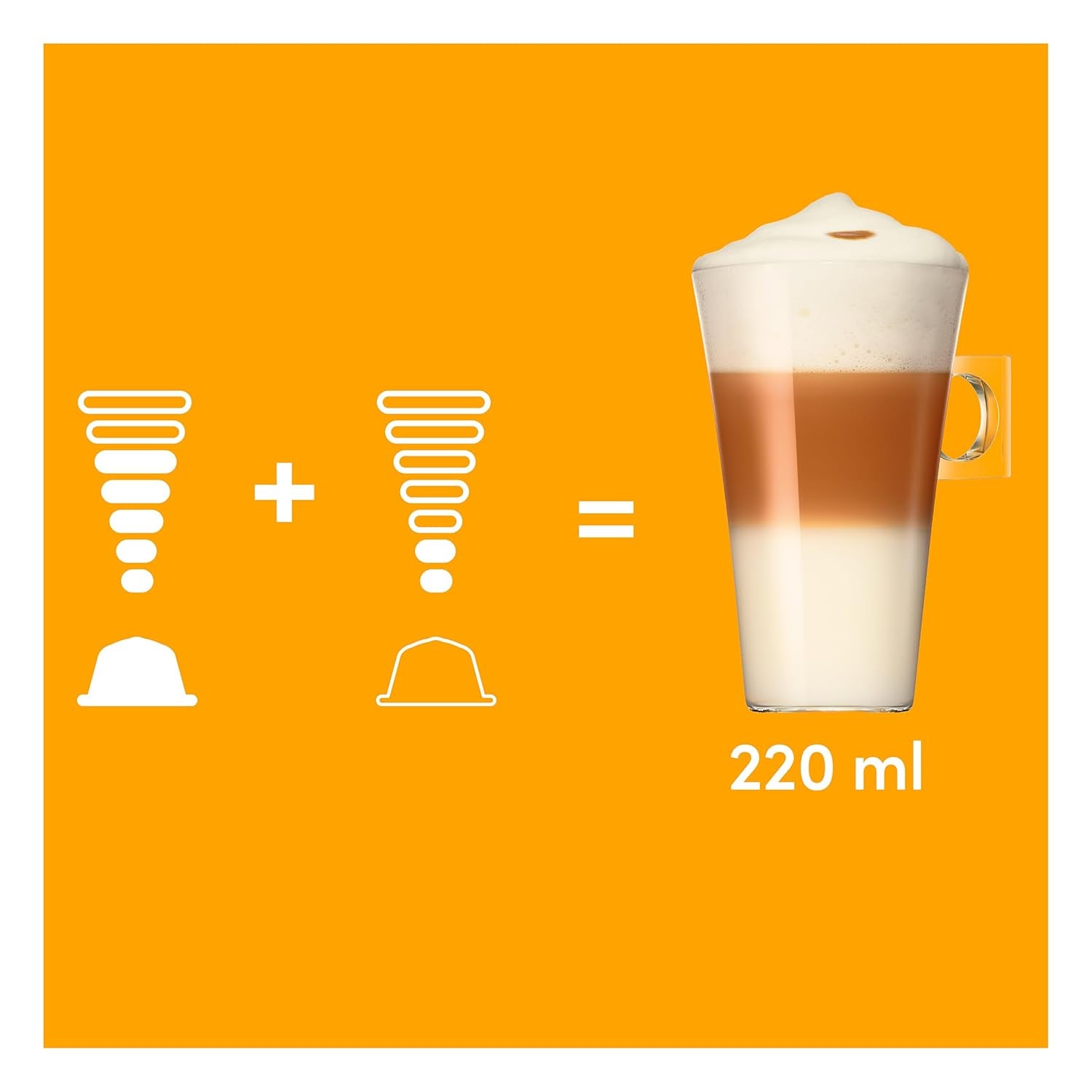NESCAFÉ DOLCE GUSTO Latte Macchiato Kaffeekapseln 6er-pakket (6 x 16 Kapseln)