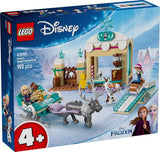 LEGO Ç€ Disney Frozen Anna's slee-avontuur, constructiespeelgoed en fantasiespeelset, chocoladekraam met Anna, Kristoff, Olaf en Sven minipoppen, prinsessenspeelgoed voor meisjes vanaf 4 jaar 43256 Bouwsets Besuche den LEGO-Store
