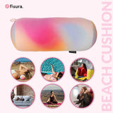 FISURA strandkussen, kleurverloop, 29 x 12 cm, ontspanningskussen, roze, origineel reiskussen, polyester campingkussen, ongemonteerd Naty Shop reiskussens