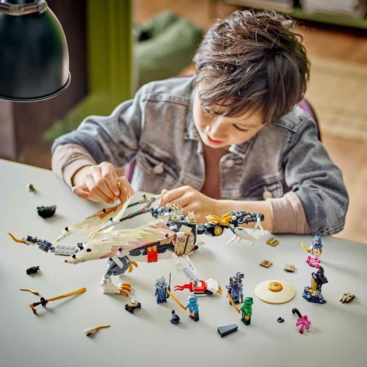 LEGO NINJAGO Egalt Drakenmeester, Ninja Set met Drakenspeelgoed en 5 figuren waaronder Lloyd en NYA, Drakenmeester, cadeau voor jongens en meisjes vanaf 8 jaar 71809 Bouwsets Beuche in LEGO-Store