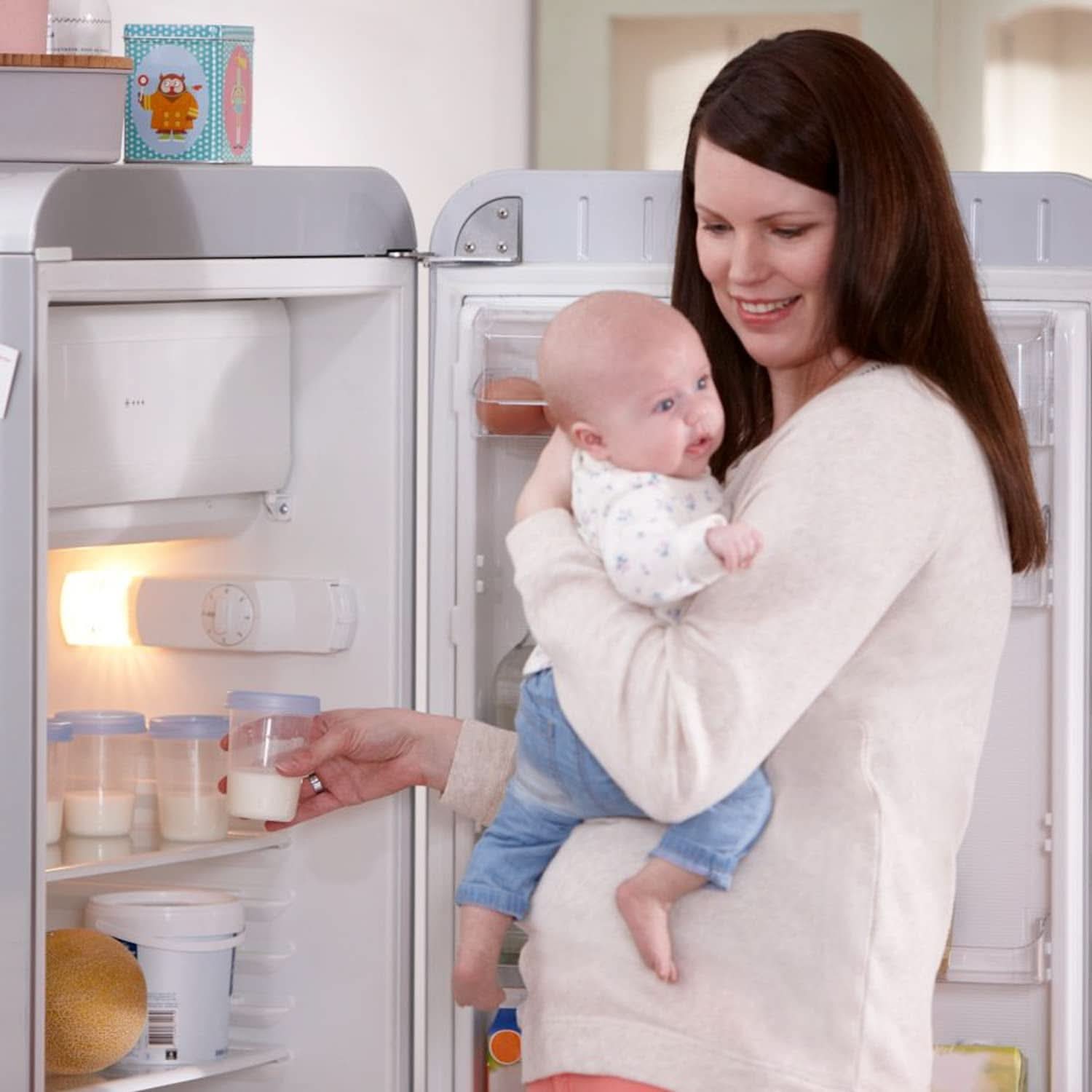 Philips AVENT SCF619/05 Opbergruimte Becher Für Muttermilch, Becher Inklusive Deckel Accessoires Voeding en borstvoeding Bebe Naty Shop
