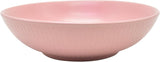 ECHTWERK Vintage serviesset 12-delig natuurlijk design "Blanka" 4-persoons elegant getextureerd steengoed serviesset met 4 dinerborden 4 zijborden 4 dinerborden roze