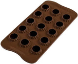 Silikomart 199384, 3D chocoladevorm keukenvlam Naty Shop