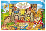 Kleine paasvriendjes met chocolade | 2 x 100 g mini-eieren met chocoladedecoratie en alpenmelk | 2 x 180 g zakjes | Premium melkchocolade-eieren, vrolijk en kleurrijk verpakt, in vier kleuren voor Pasen