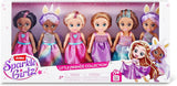 Verzamelbare prinsessenmodepoppen, prinsessenaankleedpoppen (6-pack)