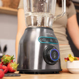 Cecotec Standmixer Power Zwart Titanium 2200MAX Smooth, 2200 W Maximale Leistung, 6 Klingen Aus Edelstahl, Ice-Crush-Funktion, Turbo- en Smoothie-Funktion, Autoclean-Funktion Kitchen Naty Shop