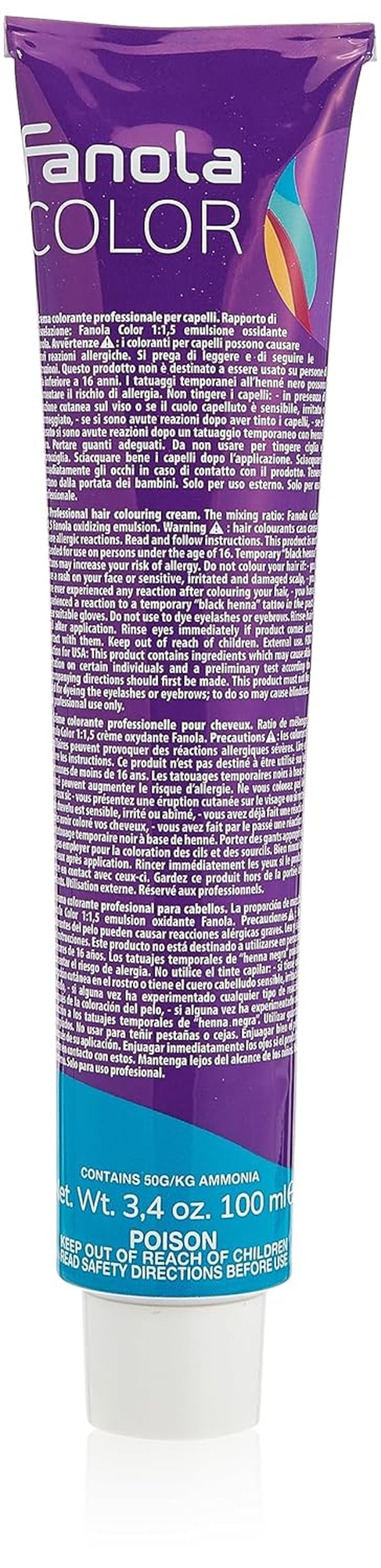 Fanola crema colore Kleurcrème 7.0 Blond, 100 ml Haarverf Naty Shop Silver Mixton