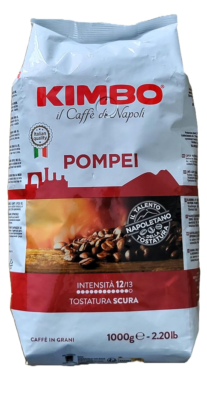 Hele Pompei koffiebonen, intens gebrand, zak van 1 kg