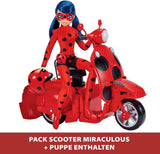 Bandai - Wonderbaarlijk lieveheersbeestje - Wonderbaarlijke Switch'n Go-scooter + 26 cm lieveheersbeestje geluksbrenger gelede pop - P50668