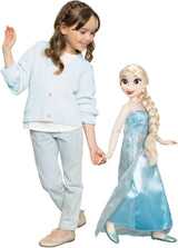 Disney Frozen Playdate Elsa gigantische pop 80 cm van Jakks Pacific Volledig gelede pop met 11 scharnierpunten, inclusief haarborstel en accessoires