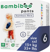 Bambiboo Wegwerpluiers, huidvriendelijk, fijne bamboevezel - Babyluierslipjes - Wegwerpluierhoezen - Gevoelige huidbescherming - Zeer absorberend - Maat 4 (Maxi), 16 stuks