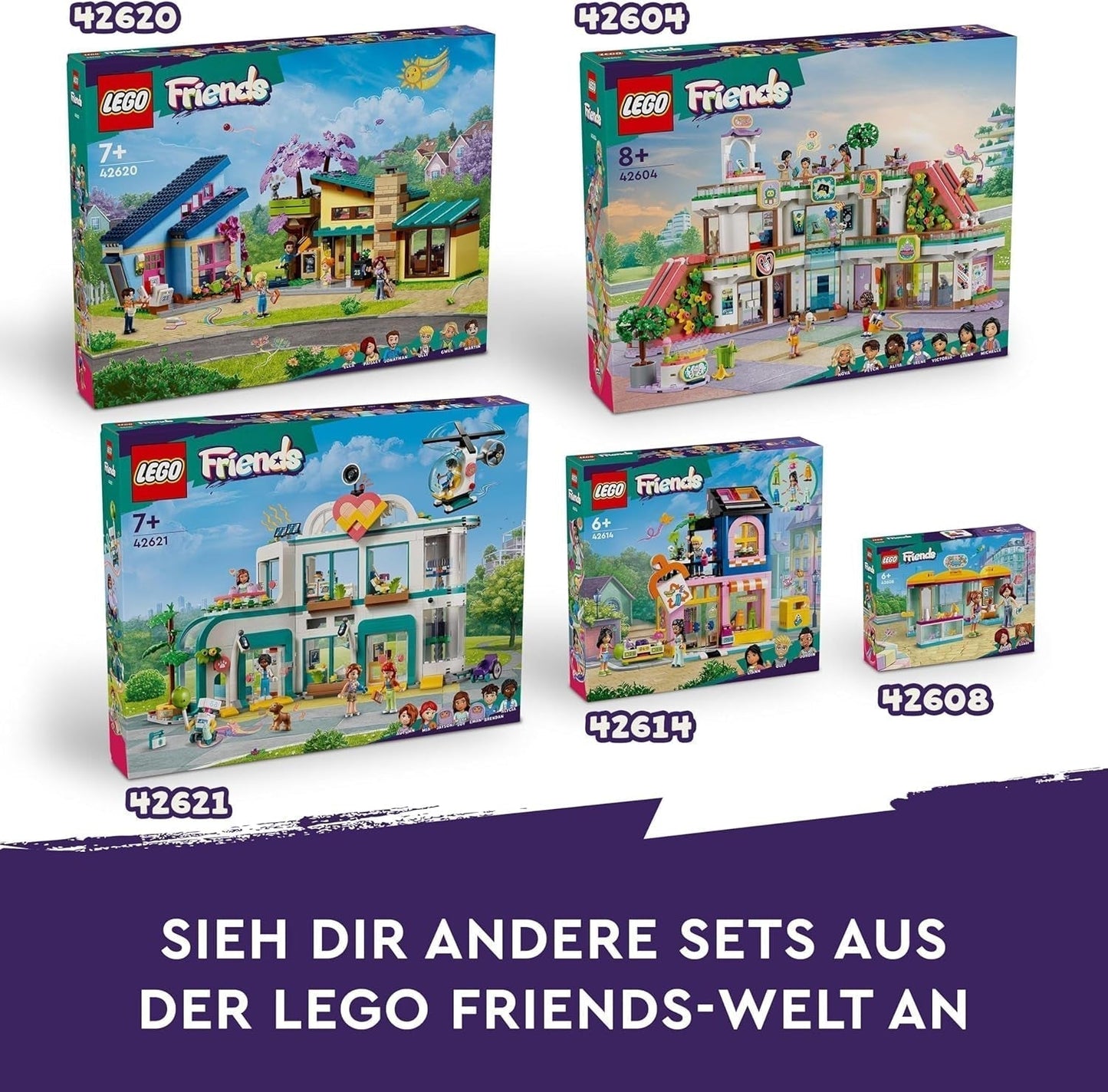 LEGO Store Friends Heartlake City Poppenhuisspeelgoed voor meisjes en jongens Figurenset bevordert de sociaal-emotionele ontwikkeling Cadeau voor 8 jaar oud 42604 Bouwsets Bekijk de LEGO-Store