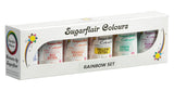 Sugarflair Max Concentrated kleurstofset/6, kleurstofpasta Max Concentrate, EXTRA blauw, rood, oranje, geel, groen, paars - 6x25g