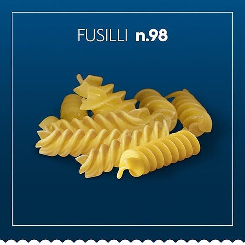 Barilla Pasta Classic Fusilli nr. 98 van hoge kwaliteit durumtarwe, altijd al dente, Chili, Spaghetti, Fusilli, Penne, Italiaans, 500g