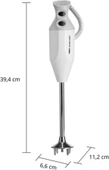 ESGE Zauberstab P 200 Profi, Stabmixer Weiß Inkl. Zubehör, Bis Zu 17.000 U/Min, 90860, Weiß/Grau Keuken Naty Shop
