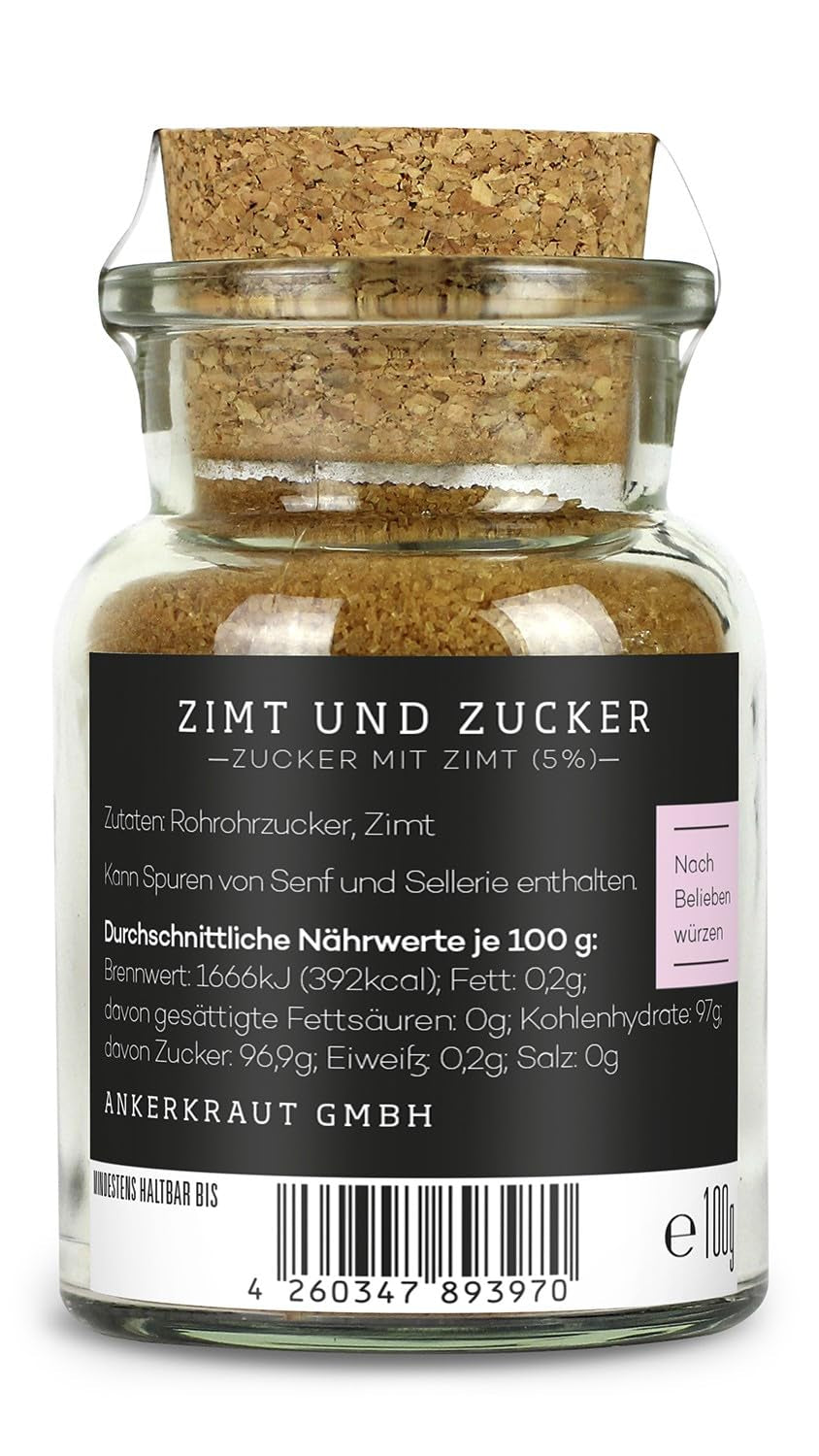 Ankerkraut Zimt & Zucker, 100g in kurkglas