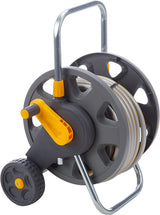 HOZELOCK - Slanghaspel Plus 50 M (Ø 12,5 mm) gemonteerd: Max. capaciteit 60 m, stabiel en robuust voor algemeen gebruik, gemonteerd met 50 m slang, 1 sproeikop + aansluitingen [2435R0000]