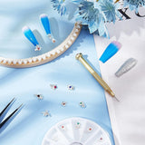 OLYCRAFT 24 stuks Nagelschmuck Ringe Dangle Nail Art Zubehör Mit Nagelpiercing Tool Nagelbohrer Manuelle Bohrer Aus Legierung Für Tips, Acryl, Gele en Decoratie