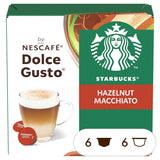 STARBUCKS Hazelnoot Macchiato van Nescafé Dolce Gusto, Dunkle Röstung, Kaffeekapseln 6 x 12 (72 Kapseln)