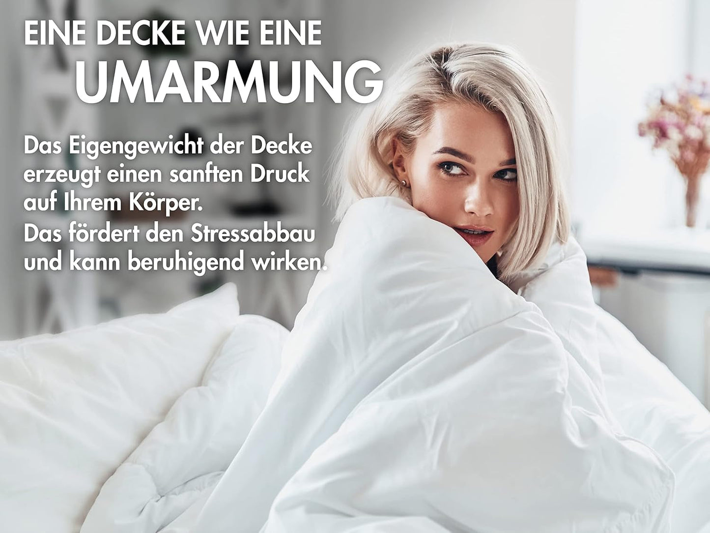 Traumnacht ontspanningsdeken 135 X 200 Cm, 4 kg verzwaarde deken voor kalmering en stressverlichting, aanbevolen voor volwassenen, Oeko-Tex gecertificeerd, geproduceerd volgens Duitse kwaliteitsnormen Quilts en quilts Naty Shop