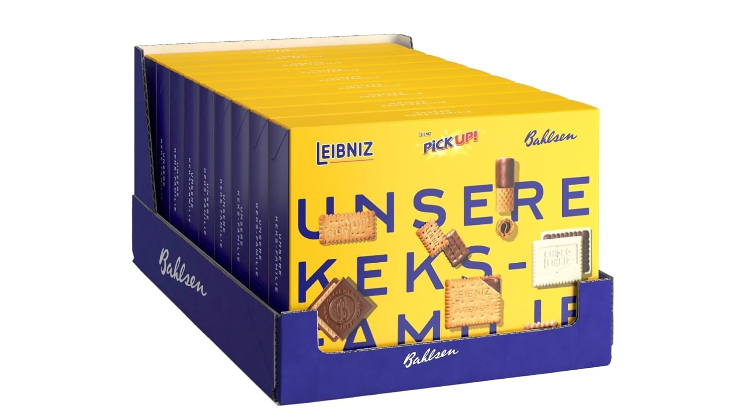 Bahlsen Our Biscuits Family, 9 stuks, koekjesmix met 7 knapperige soorten chocoladekoekjes (9 x 280 g)