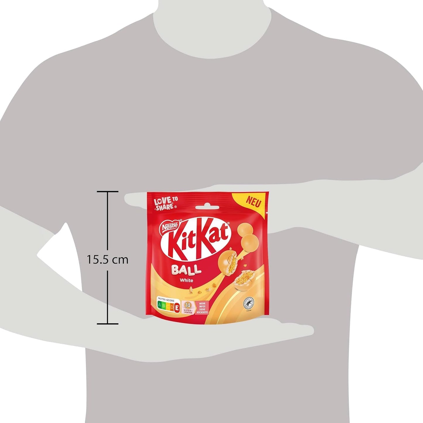 NESTLÉ witte ballen, verpakking van 1 (1 x 130 g)