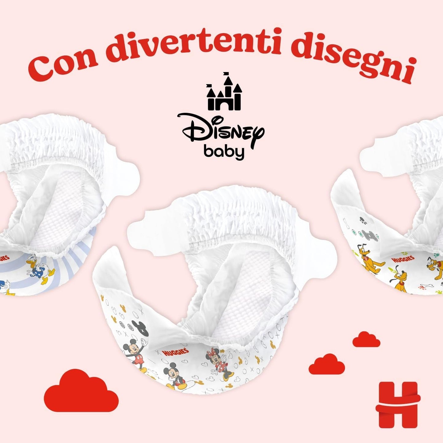 Huggies Ultra Comfort/Little Movers luiers, maat 3 (4-9 kg), Disney Design, absorberend, volledige bescherming, 126 stuks