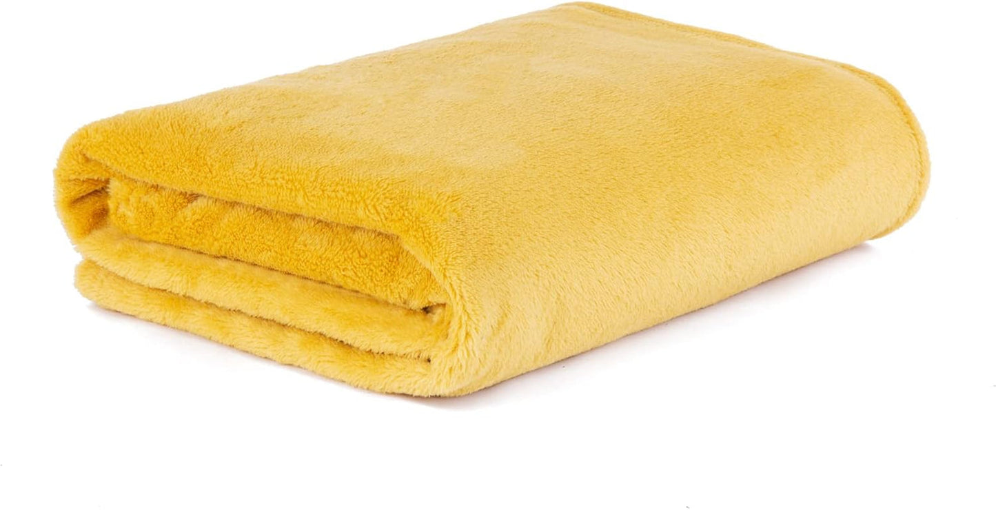 HOMLA Pluizige en warme rode fleecedeken - voor bank en bed Comfortabele deken Sofadeken Woonkamerdeken - gemakkelijk te onderhouden 150 X 200 cm Roze Bedden en Dekens Besuche den HOMLA-Store Mosterd Rood Polyester 150X200 Cm