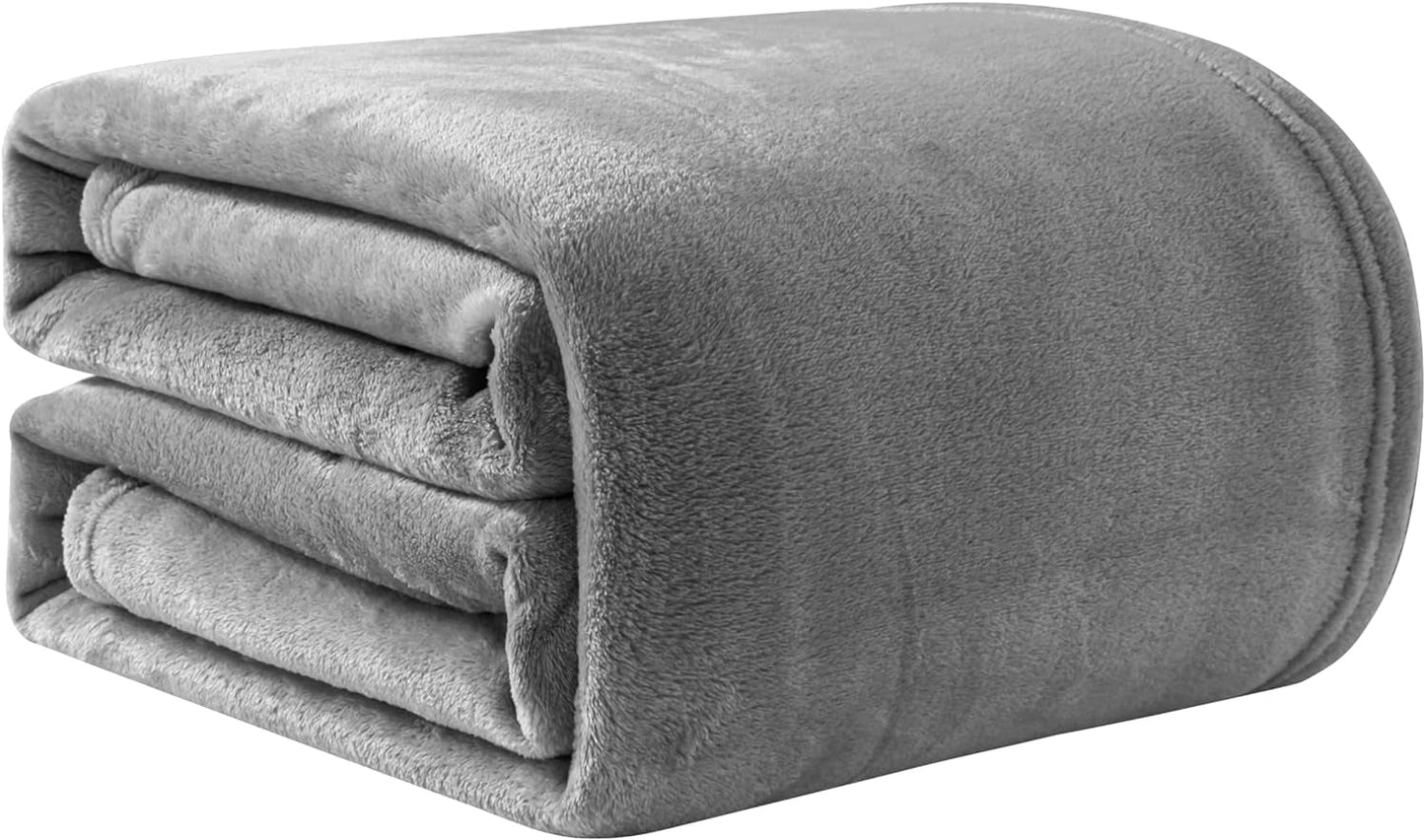 Good Nite Cosy Deken Fluffy Deken Beddeken Sofadeken XL Woondeken Fleecedeken 150X200Cm Zwart Zachte Warme Dekens Fluffy Deken Bedden en Dekens Good Nite Grijs 130X150Cm