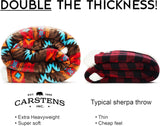 CARSTENS, INC. Wrangler Ultra Premium deken, superzacht, Sherpa Fleece, oversized, 137,2 x 172,7 cm, Southwest Horizon bedden en dekens Carstens, Inc.