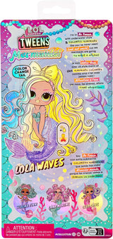 L.O.L. Verrassing! Tweens - Zeemeermin Lola Waves - modepop met van kleur veranderende staart, beweegbare vin en mooie accessoires - speelgoed voor kinderen en verzamelaars vanaf 4 jaar Naty Shop Dolls