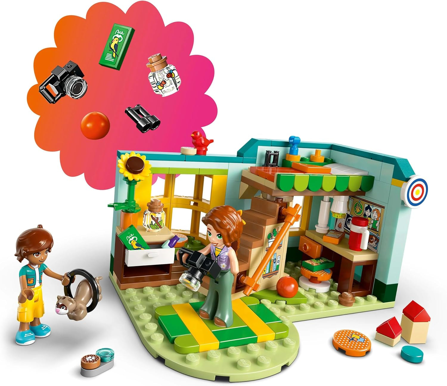 LEGO Friends Herfstkamer Bouw- en speelset voor creatief rollenspel, set voor meisjes vanaf 6 jaar met 2 minifiguren en een fretfiguur, educatief speelgoed 42646 Bouwsets Besuche den LEGO-Store