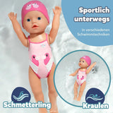 BABY Born My First Swimmer Girl - Pop van 30 cm - Badpop met draaimechanisme, Waterdicht - Werkt zonder batterijen - Geschikt voor kinderen van 1 jaar en ouder