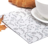 Papstar, 50 servetten "ROYAL Collection" 1/4-vouw 40 Cm X 40 Cm grijs "Damascato", #85005