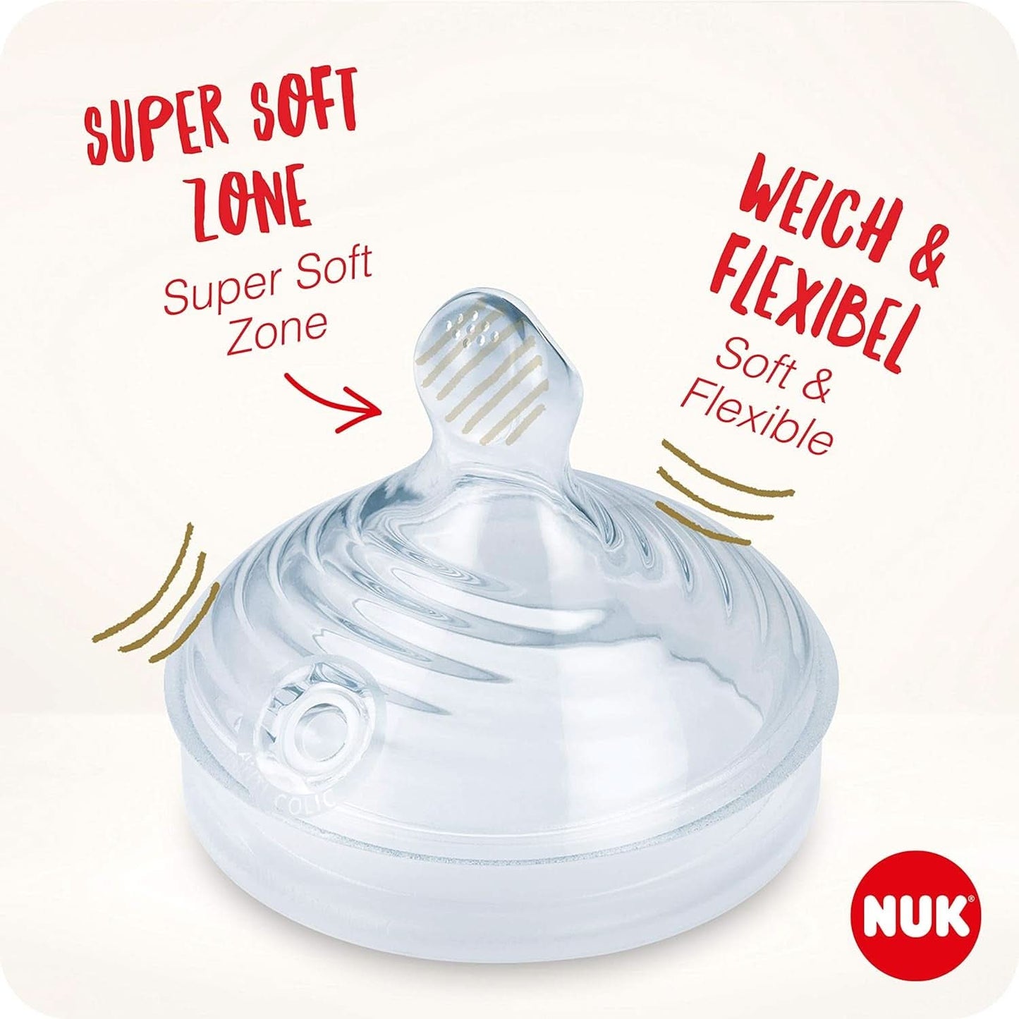 NUK Nature Sense Handkolf | Voedingsset met handkolf, flessen en zoogcompressen Ultra Dry Comfort | 6 stuks Babyvoeding en borstvoedingsaccessoires Naty Shop