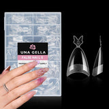 Ballerina Gel Nagel Tips 216 stks 12 Maten Zachte Gel Nagel Tips Volledige Dekking Nagelverlenging Set Semi Matte DIY Thuis Kunst