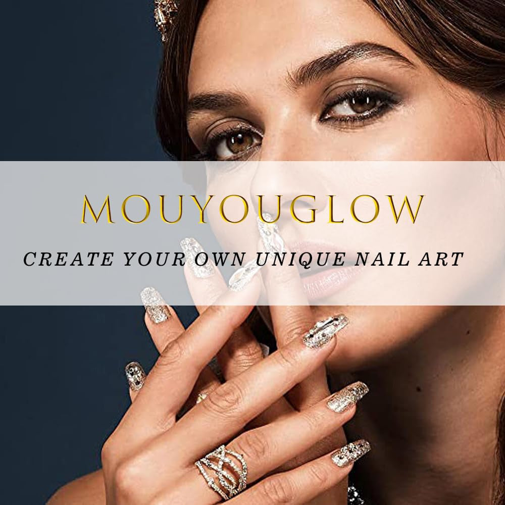 Moonglow korte magnetische kunstnagels, roze amandelrood gradiënt glitter kattenoog met lijm, roze rode ombre glitter fototherapie kunstnagels voor dames en meisjes