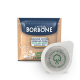 Caffè Borbone Composteerbare Kaffeepads, Blauw Kaffeemischung - 50 Pads - Compatibel met ESE Systeem Papierblokken 44 mm