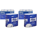 Kleenex Premium toiletpapierrollen 8484, toiletpapier 24 rollen x 160 gepofte vellen, 4-laags toiletpapier, 100% zuivere vezels, hoge kwaliteit, scheurbestendig en zacht (2-pack)