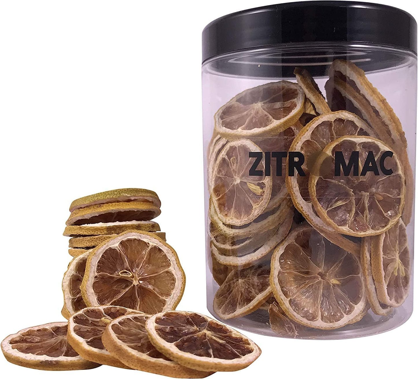 45g gedroogde citroenschijfjes, gedroogde fruitschijfjes voor cocktails, gedroogde citroen voor kerstdecoratie, glühwein, thee, bakken|100% natuurlijke gedroogde citroenen gedehydrateerde producten Naty Shop 90G