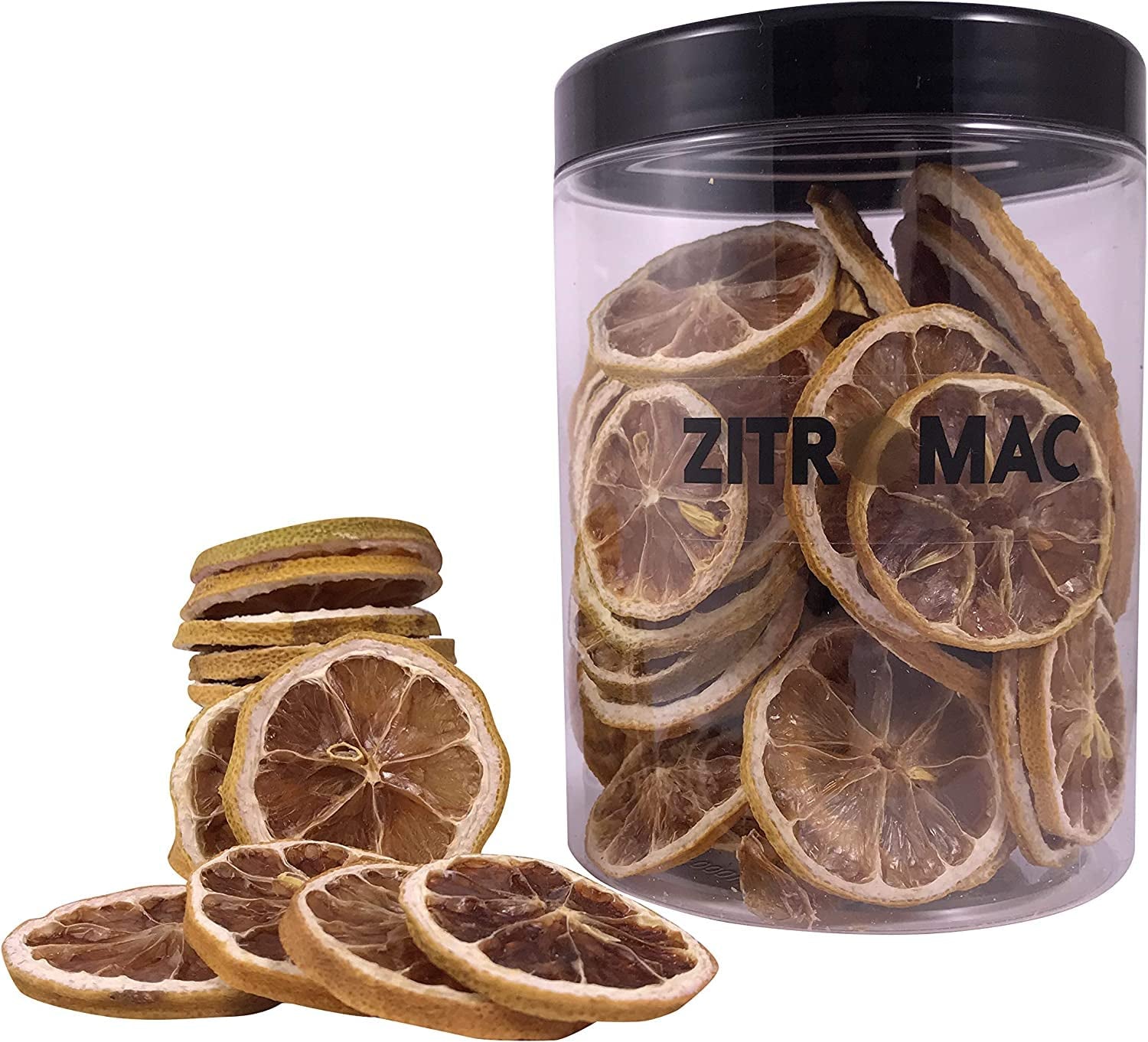 45g gedroogde citroenschijfjes, gedroogde fruitschijfjes voor cocktails, gedroogde citroen voor kerstdecoratie, glühwein, thee, bakken|100% natuurlijke gedroogde citroenen gedehydrateerde producten Naty Shop 90G